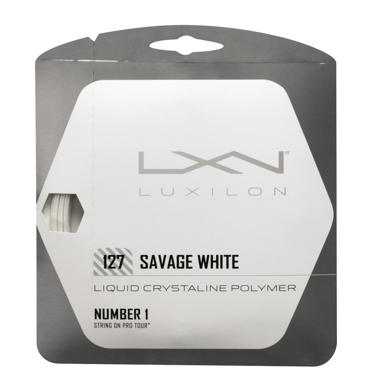 Luxilon Savage 127 Tennis String | High-Performance Polyester Tennis Racket String for Pro Players | Perfect for Hard Court & Clay Court Matches
