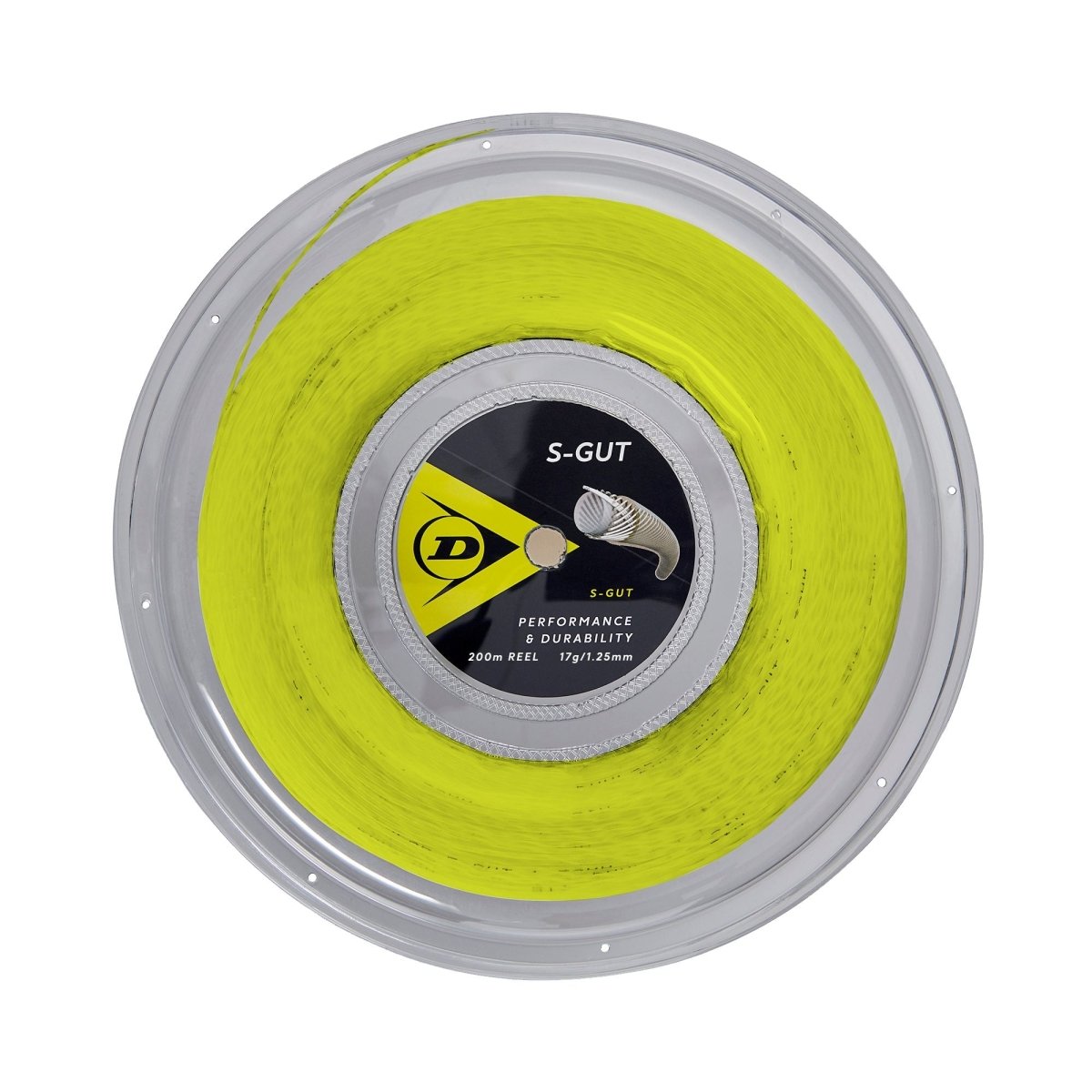 Dunlop Synthetic Gut 16 Tennis String Reel - Premium Nylon Strings for Tennis Rackets | Perfect for Recreational & Competitive Players | Great for Training & Match Play