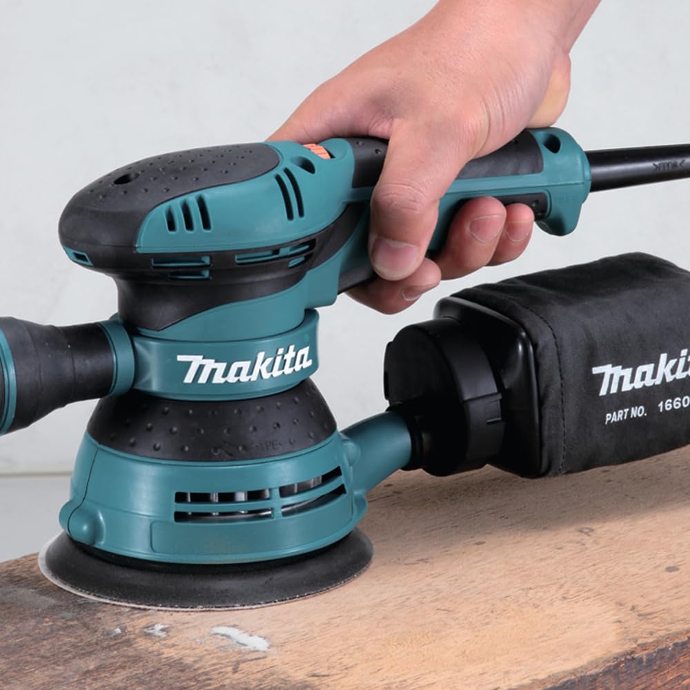 MAKITA BO5041K 5-Inch Random Orbit Sander with 3 AMP Motor - Power Tool for Woodworking, Sanding, and Finishing Projects | Perfect for DIY, Carpentry, and Professional Use