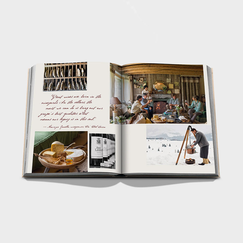 Assouline Wine & Travel Italy - Luxury Coffee Table Book for Wine Lovers, Italian Travel Guide & Gift for Foodies - Perfect for Home Decor, Wine Cellars & Travel Inspiration
