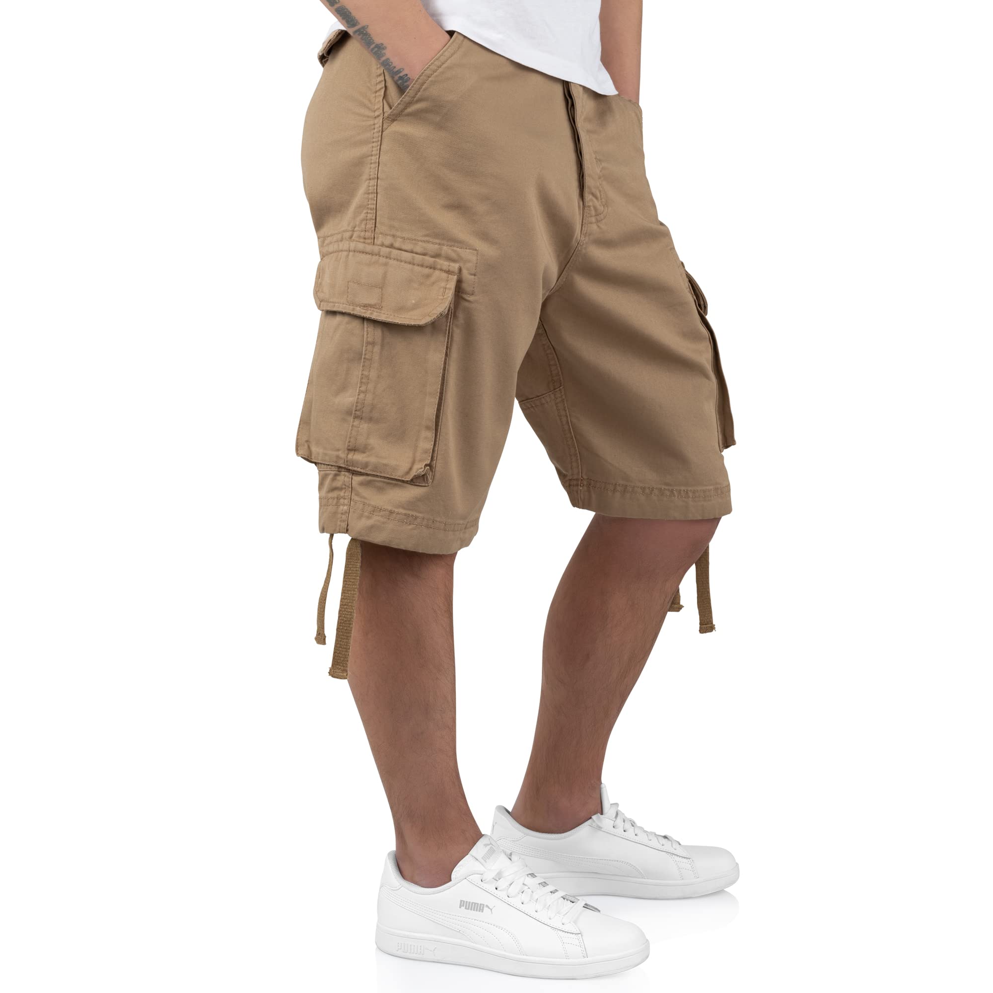 Vintage Washed Beige High Waisted Denim Shorts for Women - Casual Summer Outfit, Beach Vacation, and Street Style Fashion