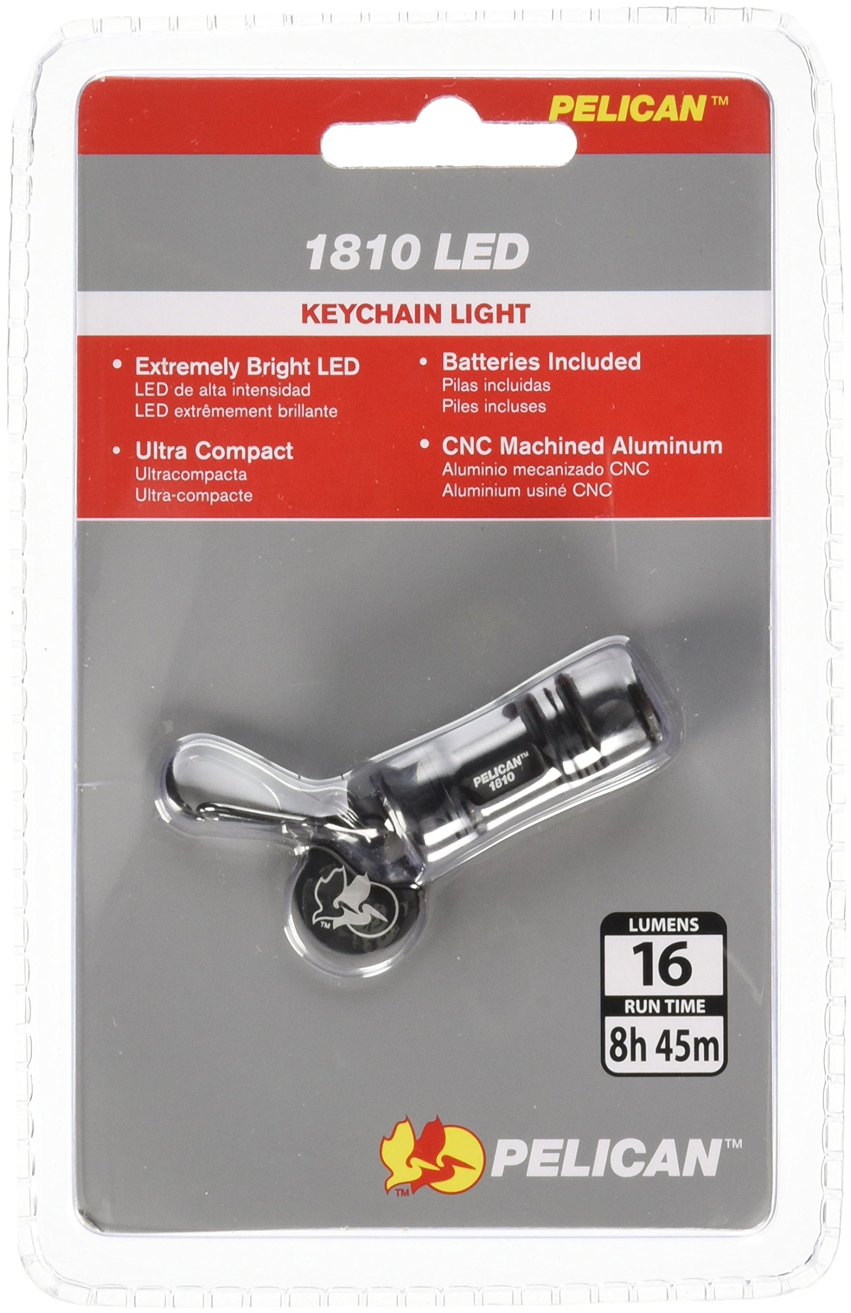 Pelican ProGear 1810C LED Keychain Flashlight - Compact, Bright, Waterproof for Outdoor, Emergency & Everyday Carry (EDC)