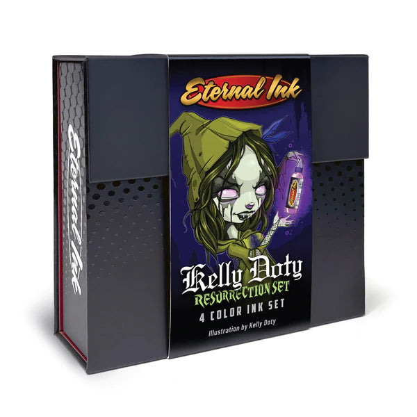 Eternal Tattoo Ink - Kelly Doty Resurrection Ink Set for Professional Tattoo Artists | Vibrant Colors, Long-Lasting Pigments | Perfect for Tattoo Studios, Body Art & Permanent Makeup