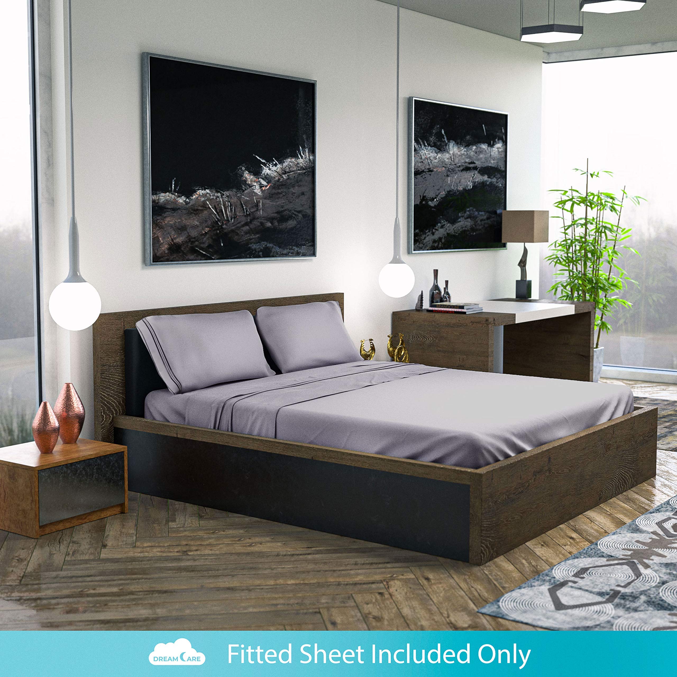 DREAMCARE Twin XL Fitted Sheet - Extra Deep Pocket (Fits 21