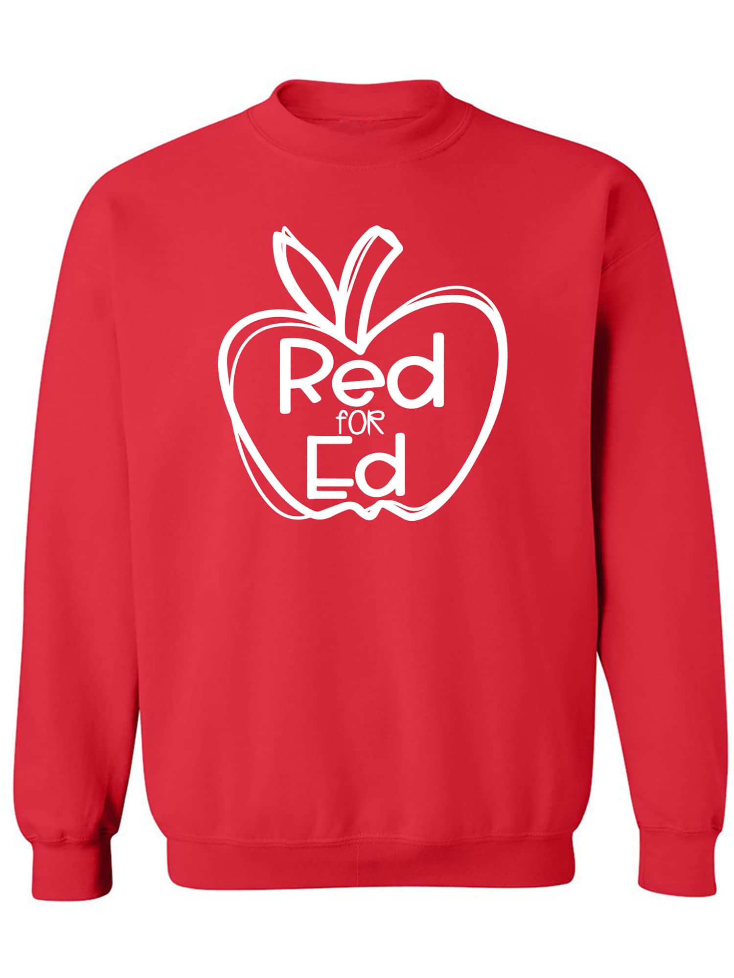 Zerogravitee Red for Ed Crewneck Sweatshirt - Comfortable Unisex Pullover for School Spirit & Casual Wear