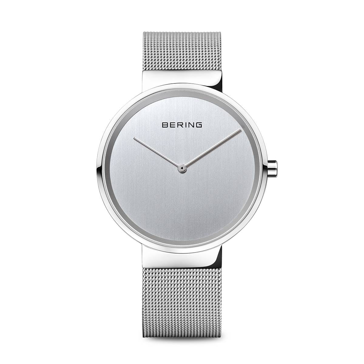 Bering 14539 Classic Stainless Steel Mesh Strap Men's Watch - Waterproof Chronograph for Business, Casual & Formal Occasions