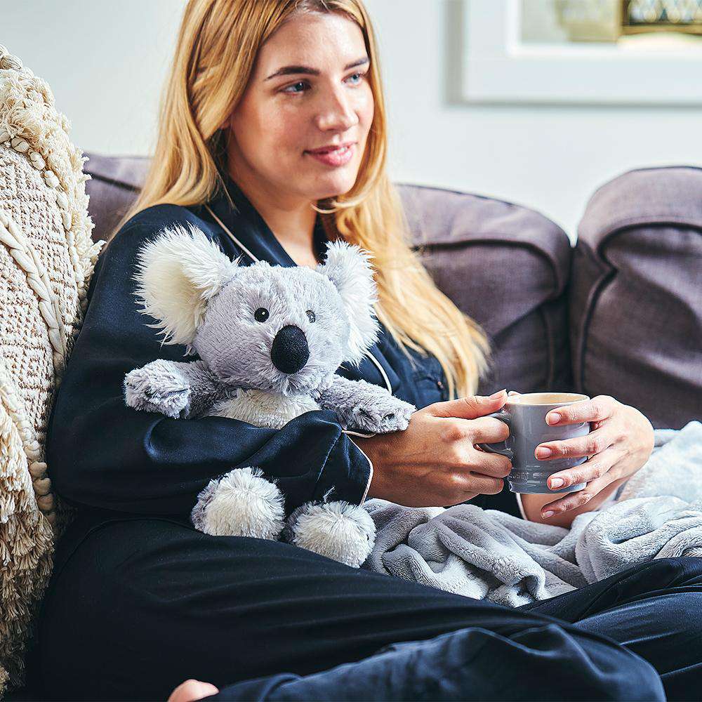Weighted Heated Koala Stuffed Animal - Warmies Plush Toy for Stress Relief & Sleep Aid - Perfect for Kids, Adults & Anxiety Relief - Cozy Gift for Winter & Cold Nights