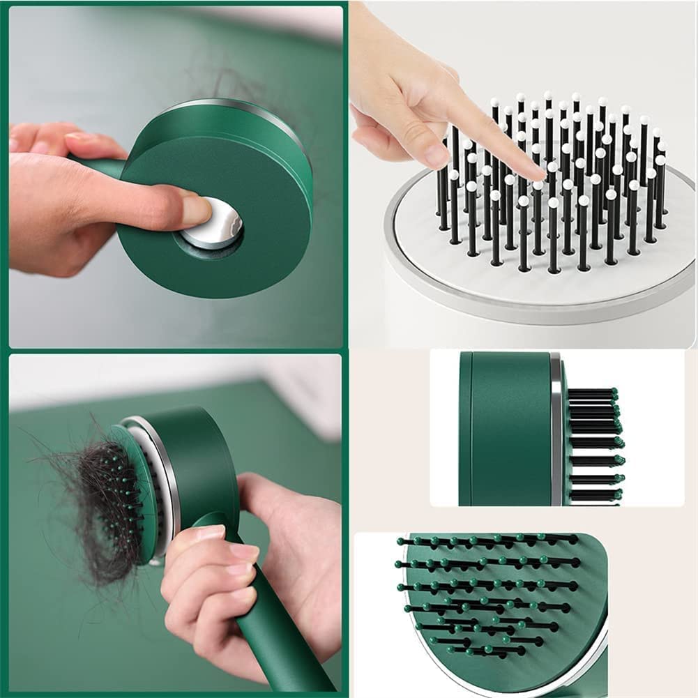**MVM Enterprise 3D Air Cushion Massager Brush – Anti-Static Detangling Hairbrush with Long Handle & Air Cushion Bristles for Smooth, Tangle-Free Hair – Perfect for Home, Travel & Salon Use (Multi-Color, Pack of 1)**