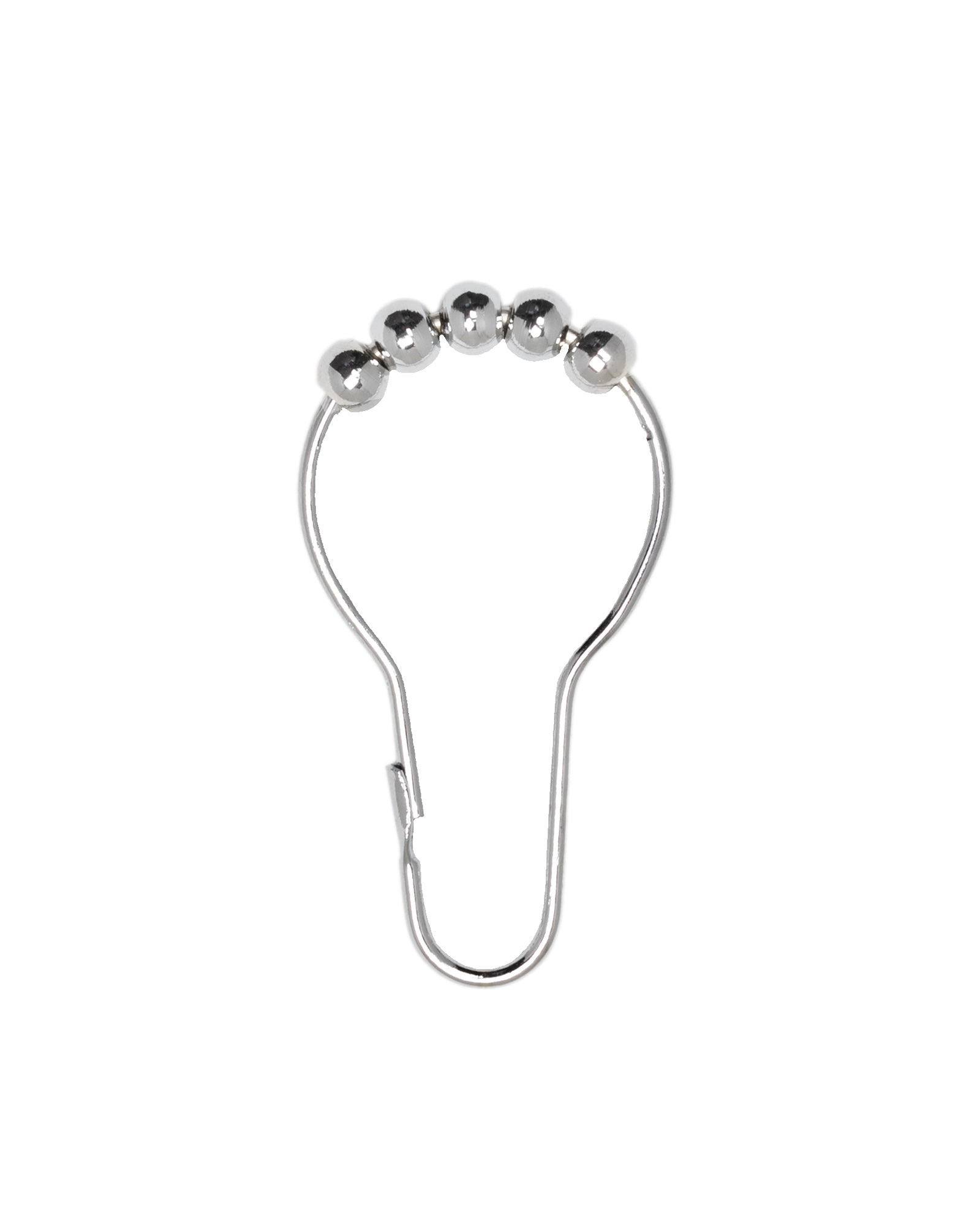 12-Pack Chrome Shower Rings - Durable & Rustproof Bathroom Accessories for Shower Curtain Hooks & Hangers - Perfect for Home, Hotel, and Spa Use