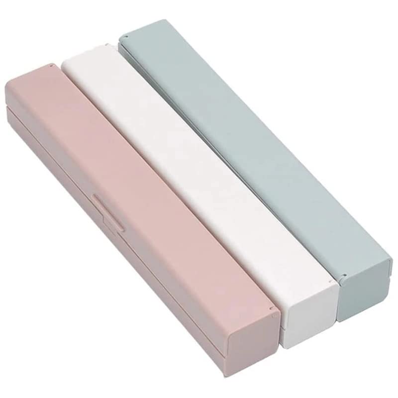 3-Piece Plastic Wrap Dispenser Set - Food Cling Film & Aluminum Foil Organizer for Kitchen Storage - Wax Paper Holder (Color A) - Perfect for Meal Prep, Food Preservation & Kitchen Organization