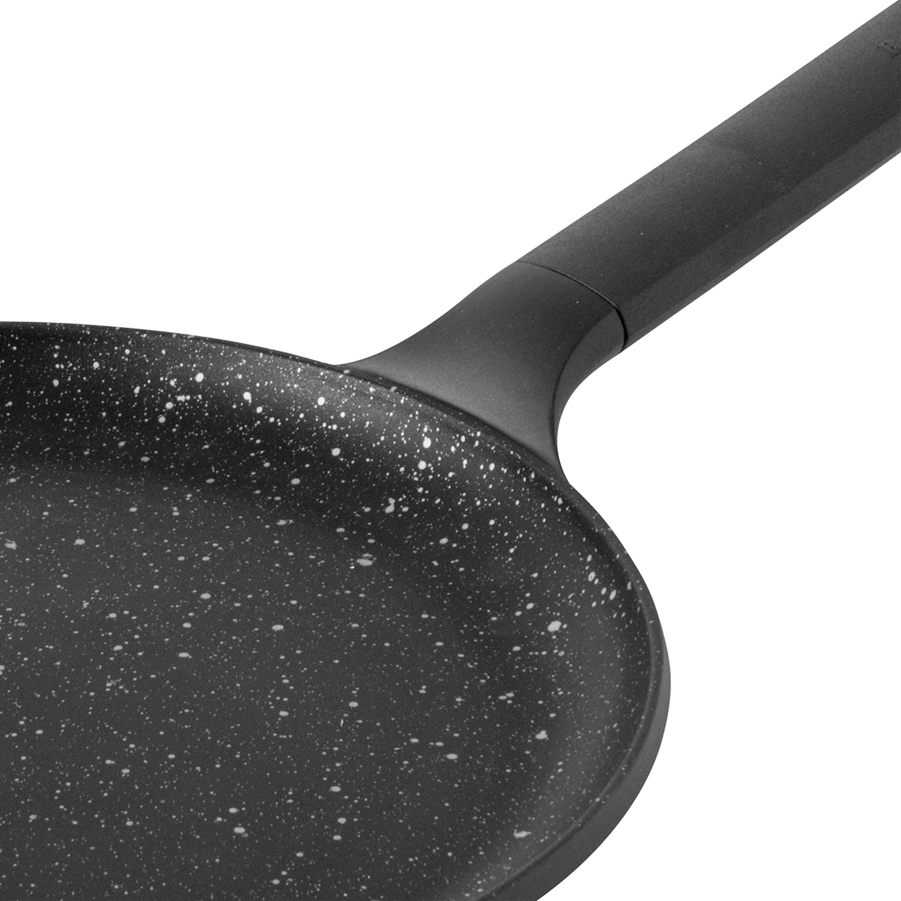 BergHOFF GEM 10-Inch Non-Stick Pancake Pan - Black | Professional Griddle for Fluffy Pancakes, Crepes & Eggs | Perfect for Breakfast, Brunch & Family Cooking