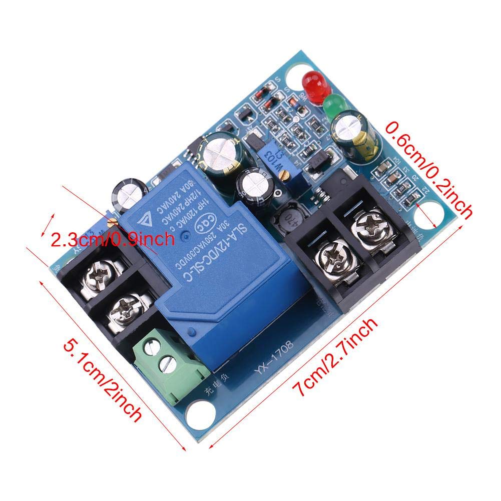 Asixx 30A 12V Automatic Battery Charger Controller with Protection Module - Perfect for Solar Panels, RVs, Boats & Off-Grid Power Systems
