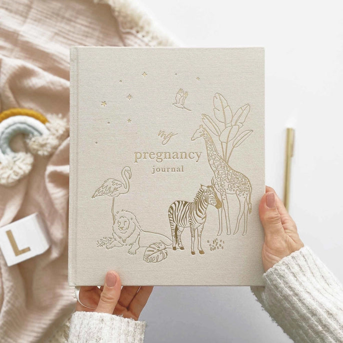 My Pregnancy Journal with Gilded Edges - Memory Book for Expecting Moms | Perfect Baby Shower Gift & Pregnancy Keepsake for First-Time Mothers