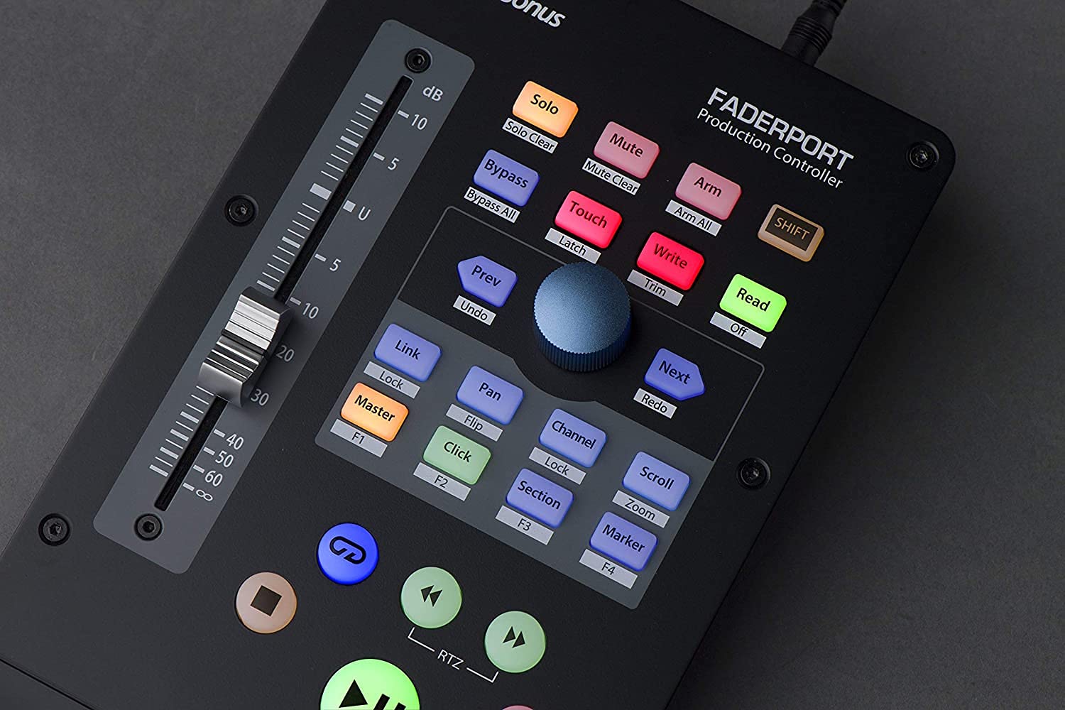 PreSonus FaderPort Single-Fader USB DAW Control Surface with Studio One Software, Plug-in Suite & LyxPro Headphones - Perfect for Music Production, Podcasting & Home Studio Recording