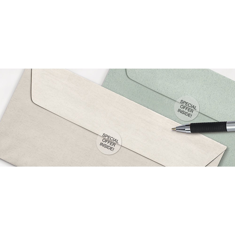 Office Depot Clear Mailing Seals 1in, 480 Pack for Shipping & Mailing