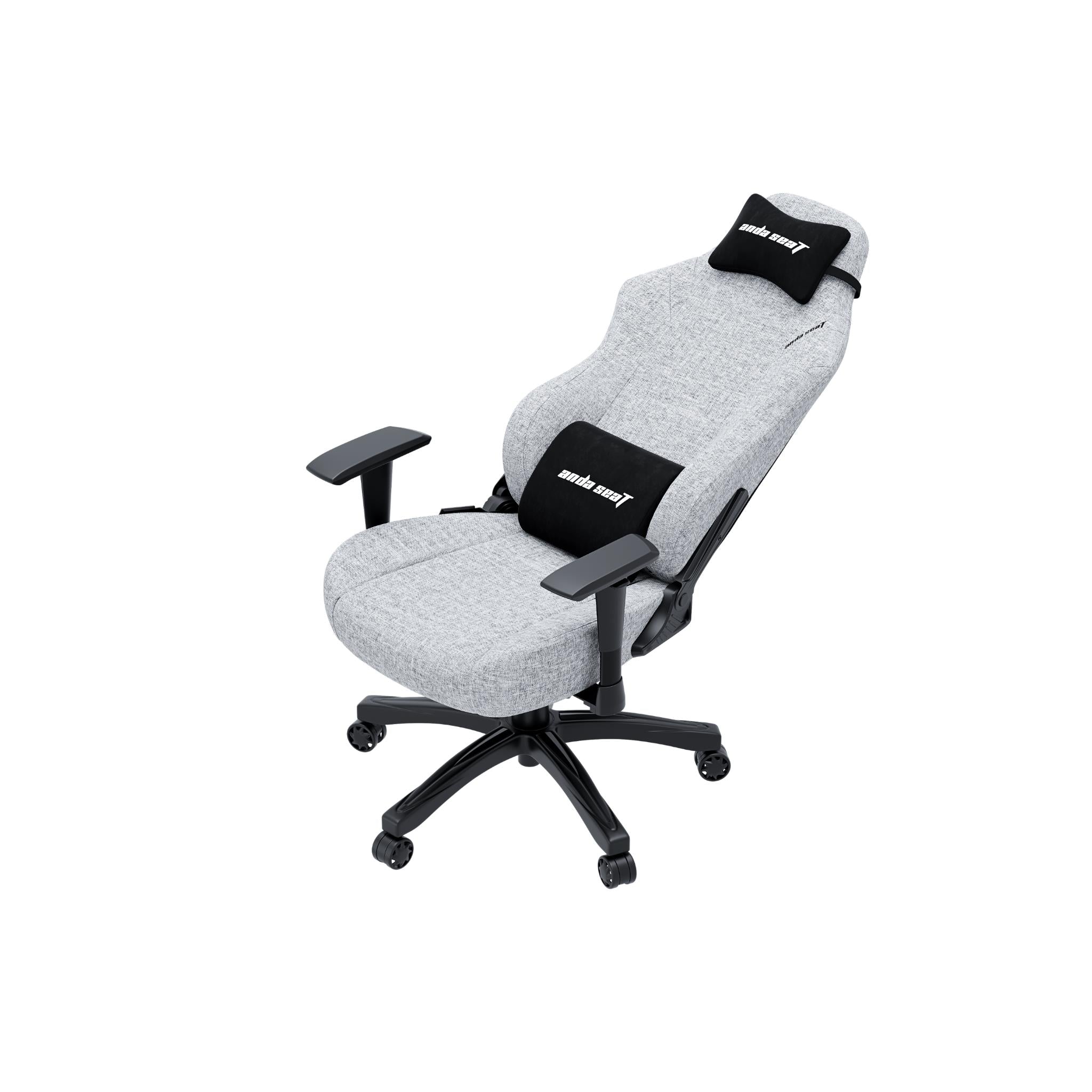 Anda Seat LUNA Fabric Gaming Chair - Ergonomic Office & PC Gaming Chair with Lumbar Support - Grey - Perfect for Home Office, Esports & Streaming Setup