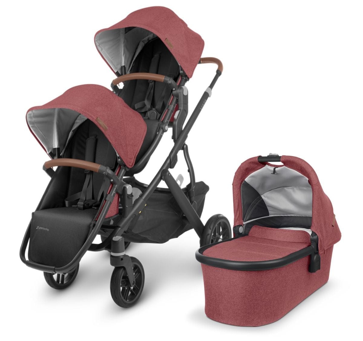 UPPAbaby Vista V2 Double Stroller with RumbleSeat V2 - Lightweight Compact Baby Stroller for Twins or Siblings - Perfect for City Walks, Shopping & Travel
