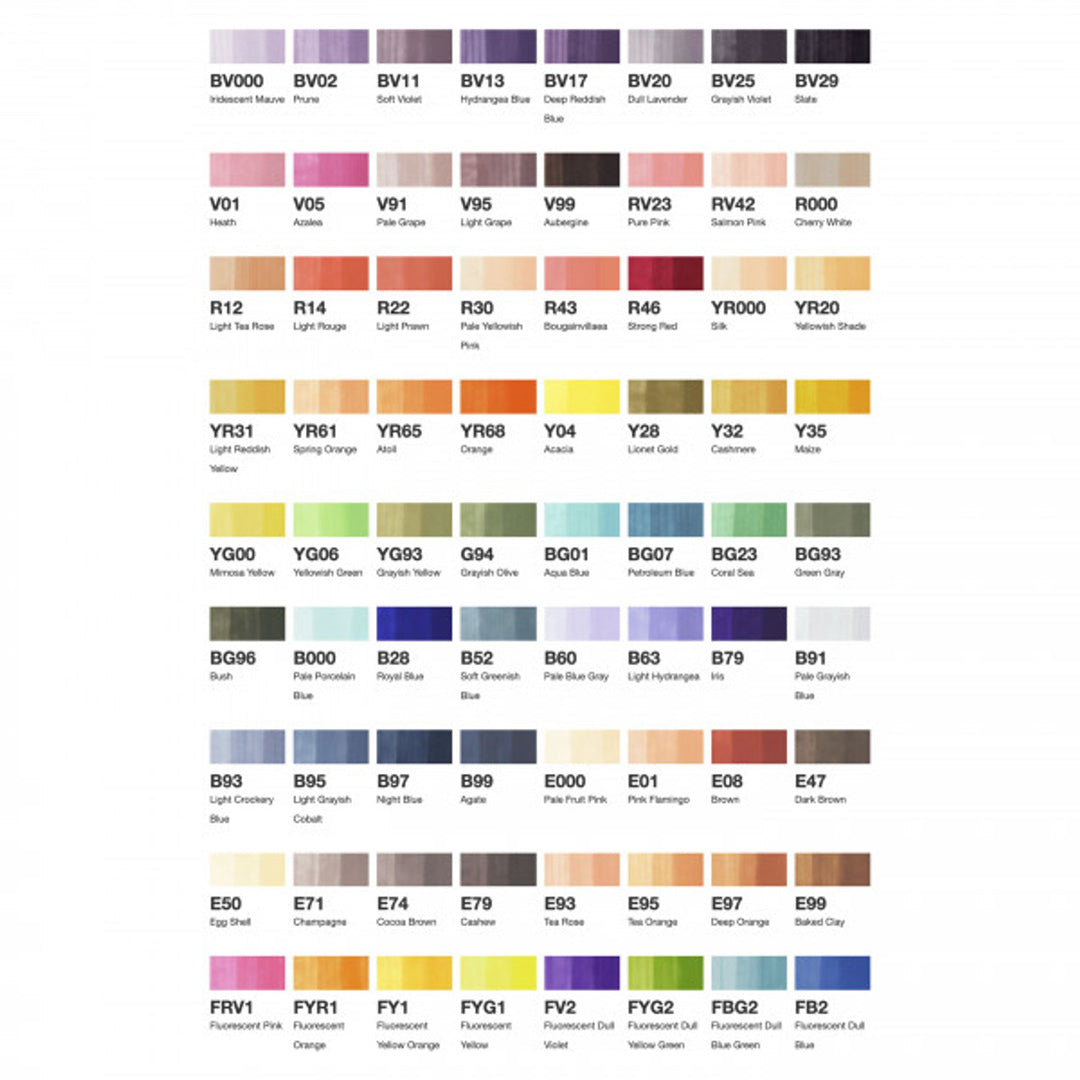 Premium Copic Sketch Marker Pen Set of 72 - Alcohol-Based Art Markers for Professional Illustrators & Artists - Perfect for Manga Drawing, Fashion Design & Calligraphy