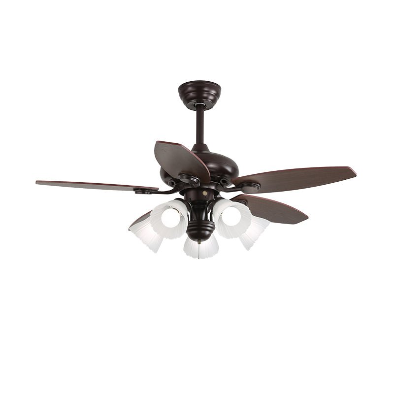 Blossom Breeze 52 Inch Ceiling Fan with LED Light Kit - Modern Flush Mount Fan for Bedroom, Living Room & Office - Energy Efficient & Quiet Operation