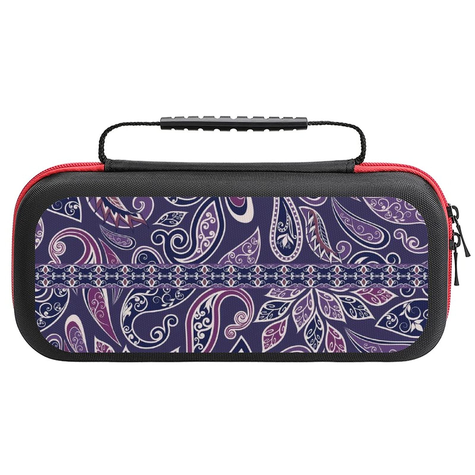 Traditional Oriental Style Printed Carrying Case for Nintendo Switch Lite & Accessories - Travel Storage Bag with Protective Design - Perfect for Gaming On-The-Go, Commuting, and Travel Protection