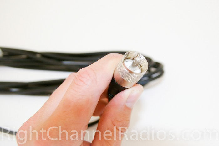 18' Coax Cable with Ring and Terminal Connectors - High-Quality Audio Video Signal Transmission for Home Theater, CCTV, and Satellite TV Setup