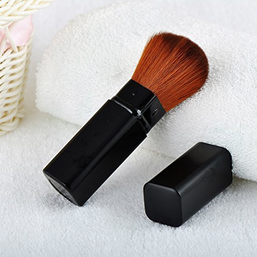 Portable Single Blush Brush for Foundation & Rouge - Travel-Friendly Makeup Brush for Home & On-The-Go - Durable & Soft Bristles for Flawless Blending (Perfect for Everyday Makeup & Travel Touch-Ups)