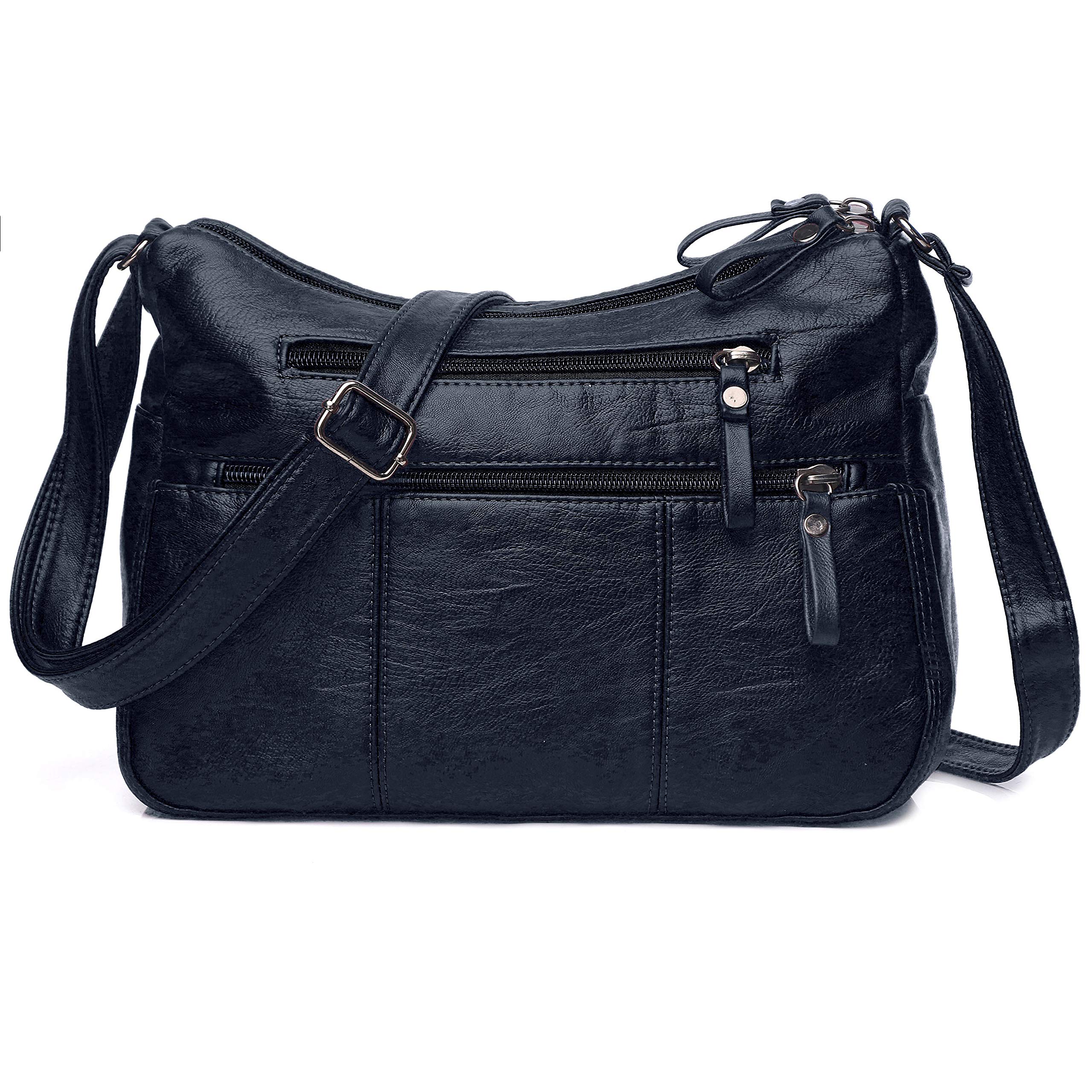 VOLGANIK ROCK Women's Soft PU Leather Shoulder Bag - Lightweight Crossbody Purse with Pockets for Everyday Use, Work & Travel