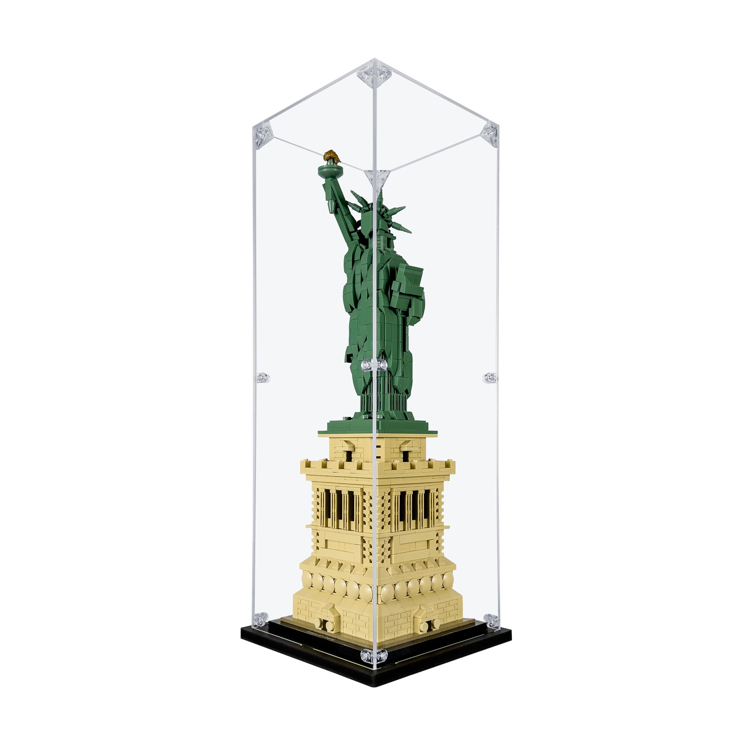 Acrylic Display Case for Lego Statue of Liberty #21042 - Dustproof Protective Cover for Lego Architecture Sets - Perfect for Home Decoration & Collectible Showcase (Lego Not Included)