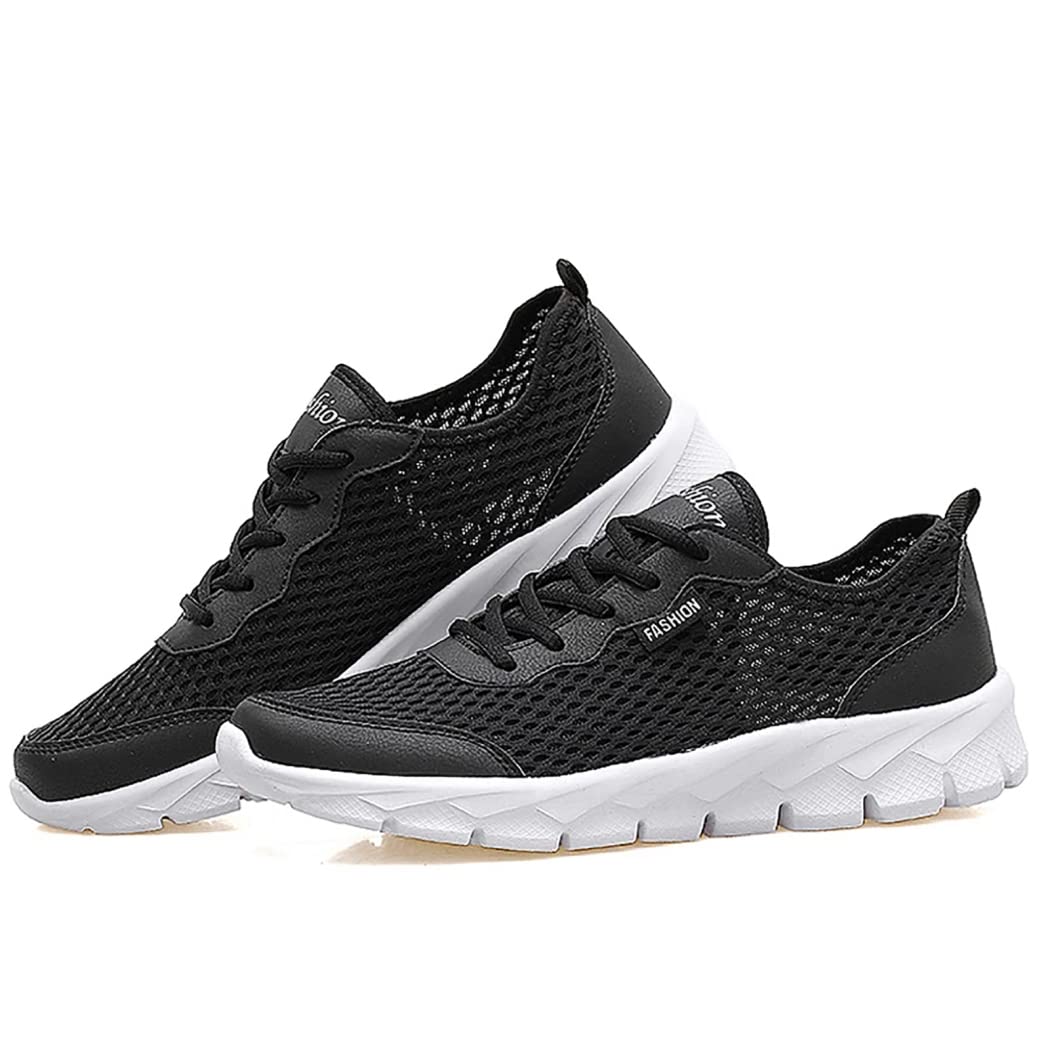 ZYMQ Breathable Lightweight Men's Summer Casual Sneakers - Mesh Beach Water Shoes for Men (Plus Size Available) - Perfect for Outdoor Activities, Walking, and Beach Vacations