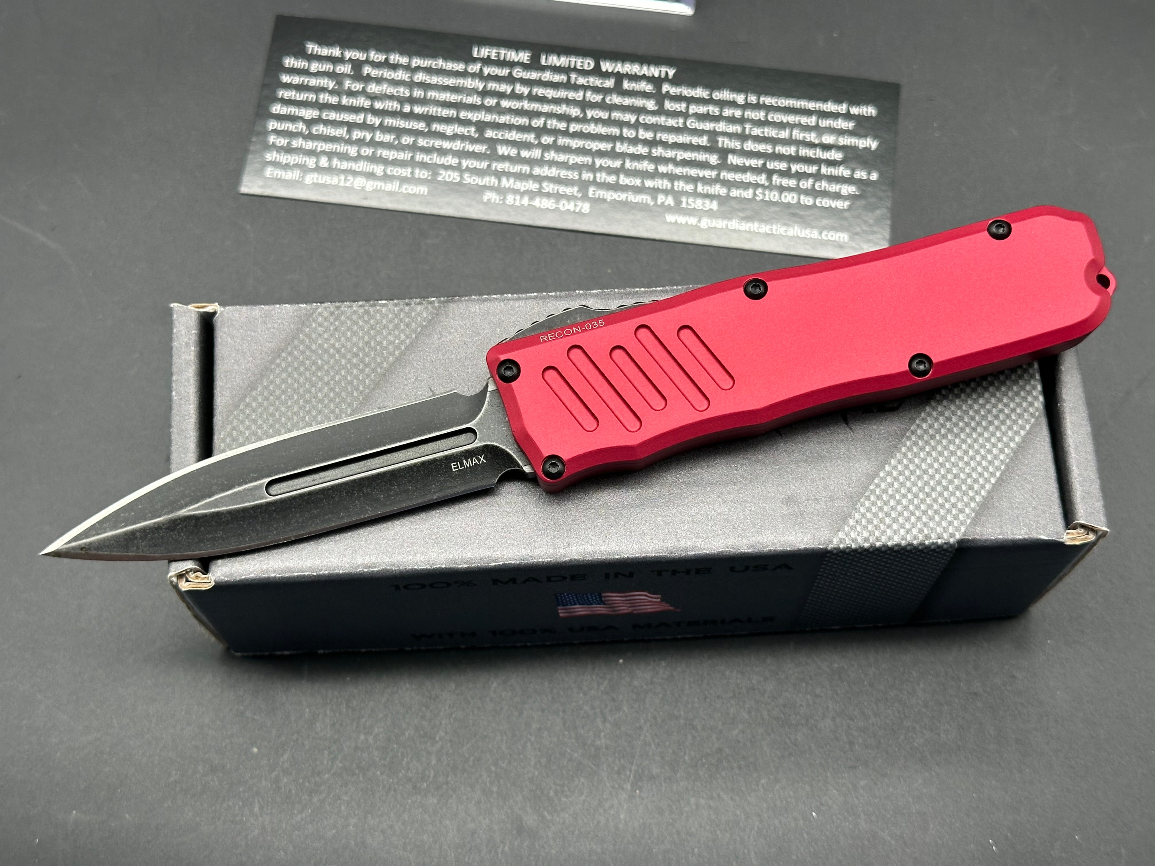 Guardian Tactical RECON 035 OTF Automatic Knife 3.3