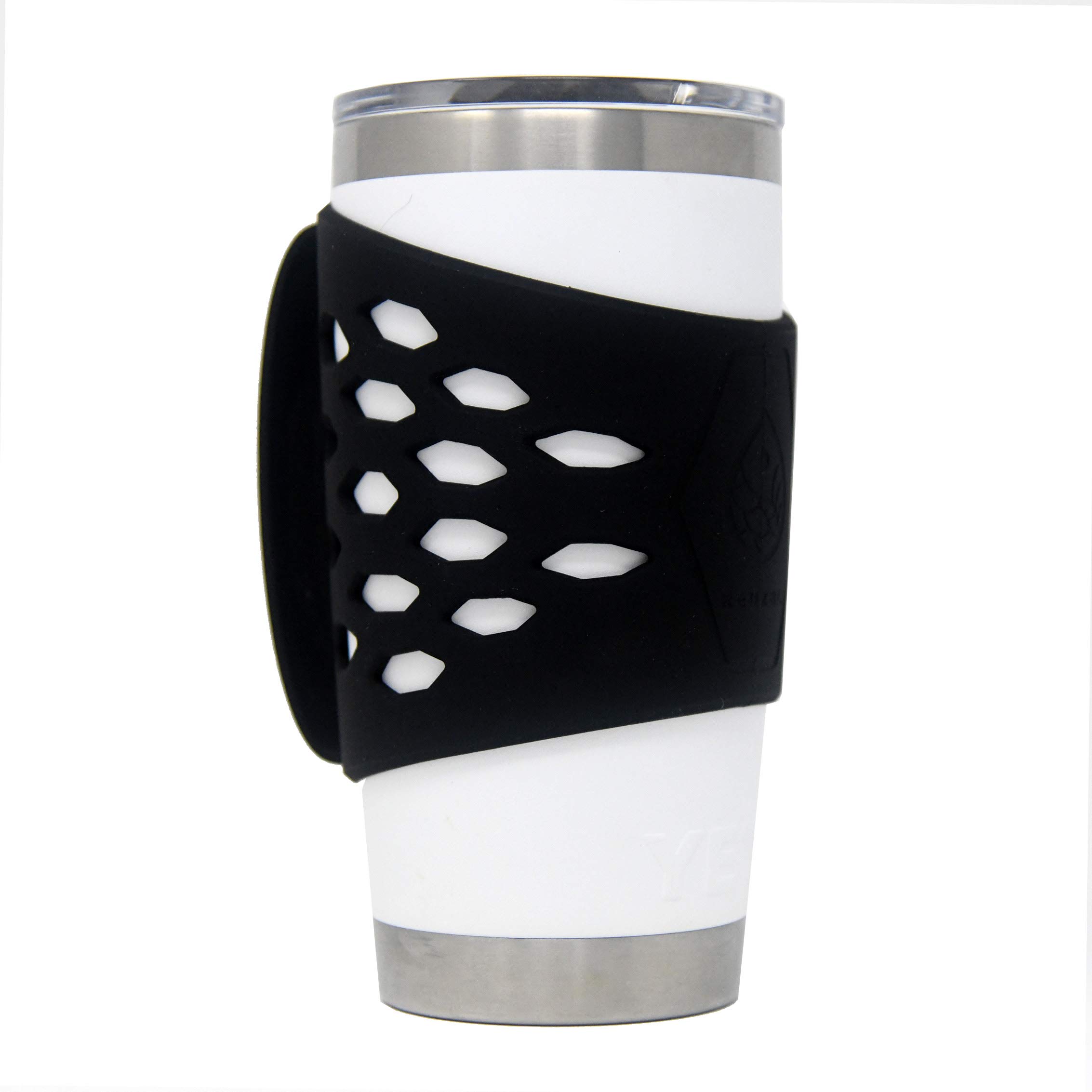 REUZBL Silicone Handle Sleeve for 20oz Tumbler - Vacuum Insulated Coffee Mug Cover with Non-Slip Grip | Perfect for Travel, Office & Outdoor Use
