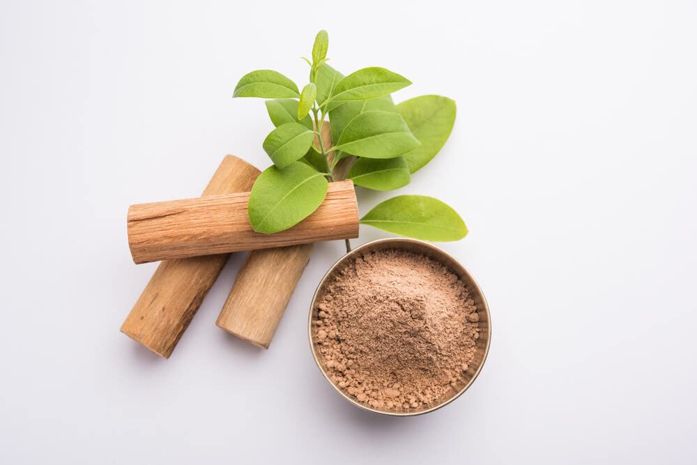 Pure Sandalwood Powder & Kasturi Manjal Powder for Face - Natural Chandan & Wild Turmeric Facial Treatment for Bridal Glow, Dark Circles & Pimples - Herbal Skincare Solution for Daily Beauty Routine & Spa Treatments