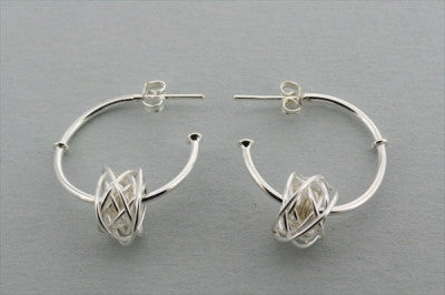 Elegant Knot Hoop Earrings for Women - Trendy Gold & Silver Jewelry for Everyday Wear & Special Occasions