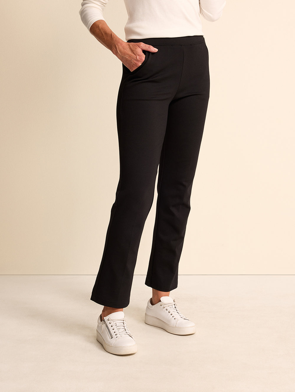 Stylish Moda Straight Leg Short Length Pants for Women - Perfect for Casual Wear, Office & Everyday Outfits