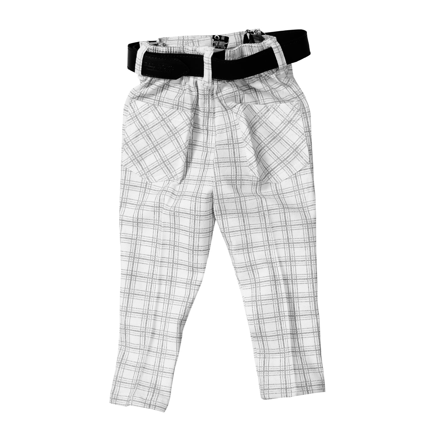 Stylish Plaid Party Outfit for Men - Suspenders & Wooden Bow Tie Set - Perfect for Weddings, Cosplay, and Vintage Themed Events