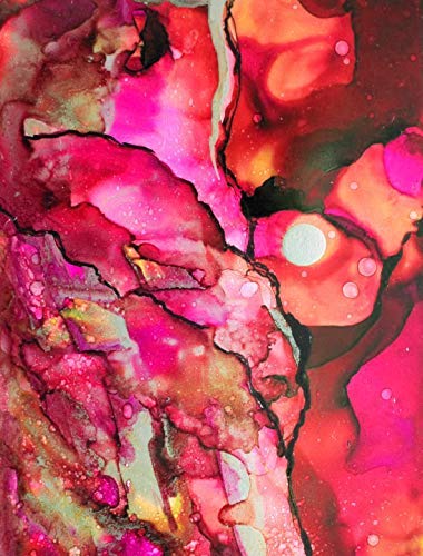 Premium White Alcohol Ink Paper - 50 Sheets Heavyweight 300gsm A4 (8x12 Inches) Art Paper for Alcohol Ink, Watercolor & Mixed Media - Ultra Smooth Synthetic Surface - Perfect for DIY Crafts, Card Making & Fluid Art Projects