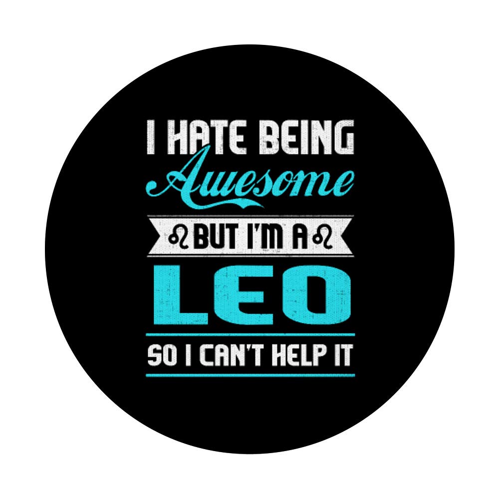 Leo Zodiac PopSockets PopGrip - Swappable Phone Grip for iPhone & Android | Astrological Horoscope Accessory | Perfect for Leo Season, Birthday Gifts & Phone Protection