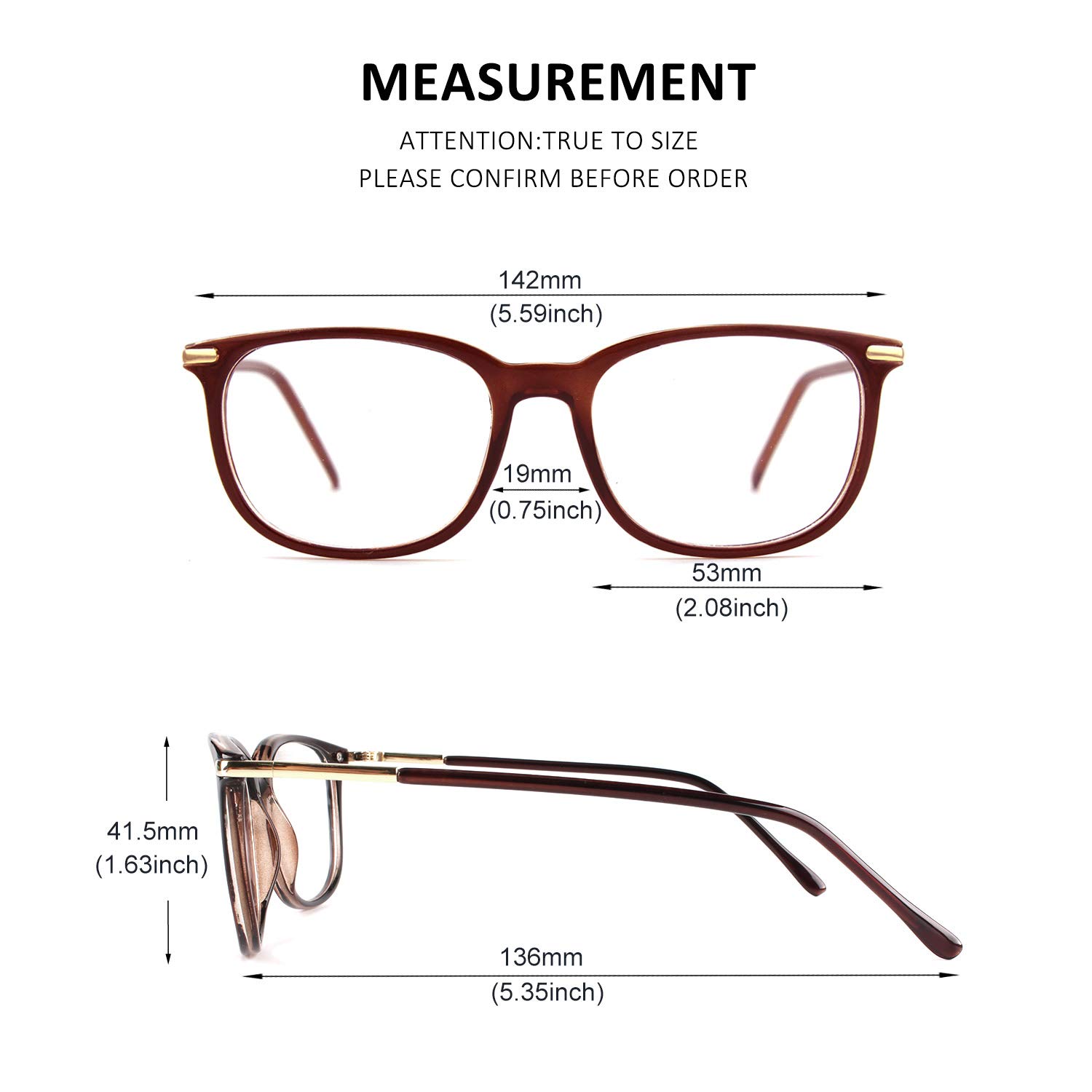 GQUEEN Fashion Non-Prescription Clear Lens Glasses - Nerd Style Plain Frames for Women & Men (Model 201579) | Perfect for Reading, Cosplay, and Everyday Fashion Accessory