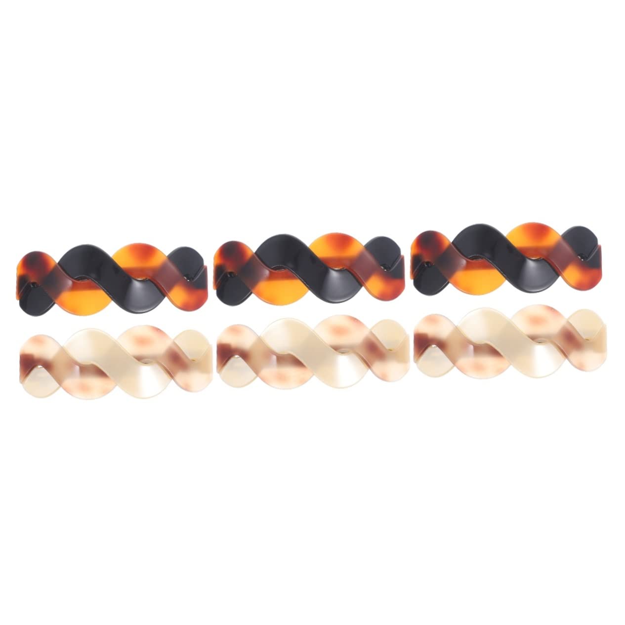 Lurrose 6 Pcs Large Hair Clips for Women - Extra Strong Claw Hair Barrettes for Thick Hair, Bow Styling Hairpins, Dense Hair Accessories - Perfect for Updos, Ponytails, and Everyday Hairstyles
