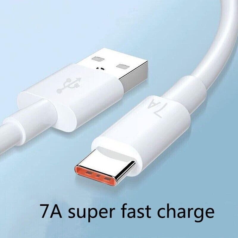 100W Super-Fast USB C Charger with 7A Charge Cable - PD 3.0 Quick Charger for Samsung Galaxy, iPhone 15, MacBook, iPad Pro & All Type-C Devices | Perfect for Travel, Office & Home Fast Charging