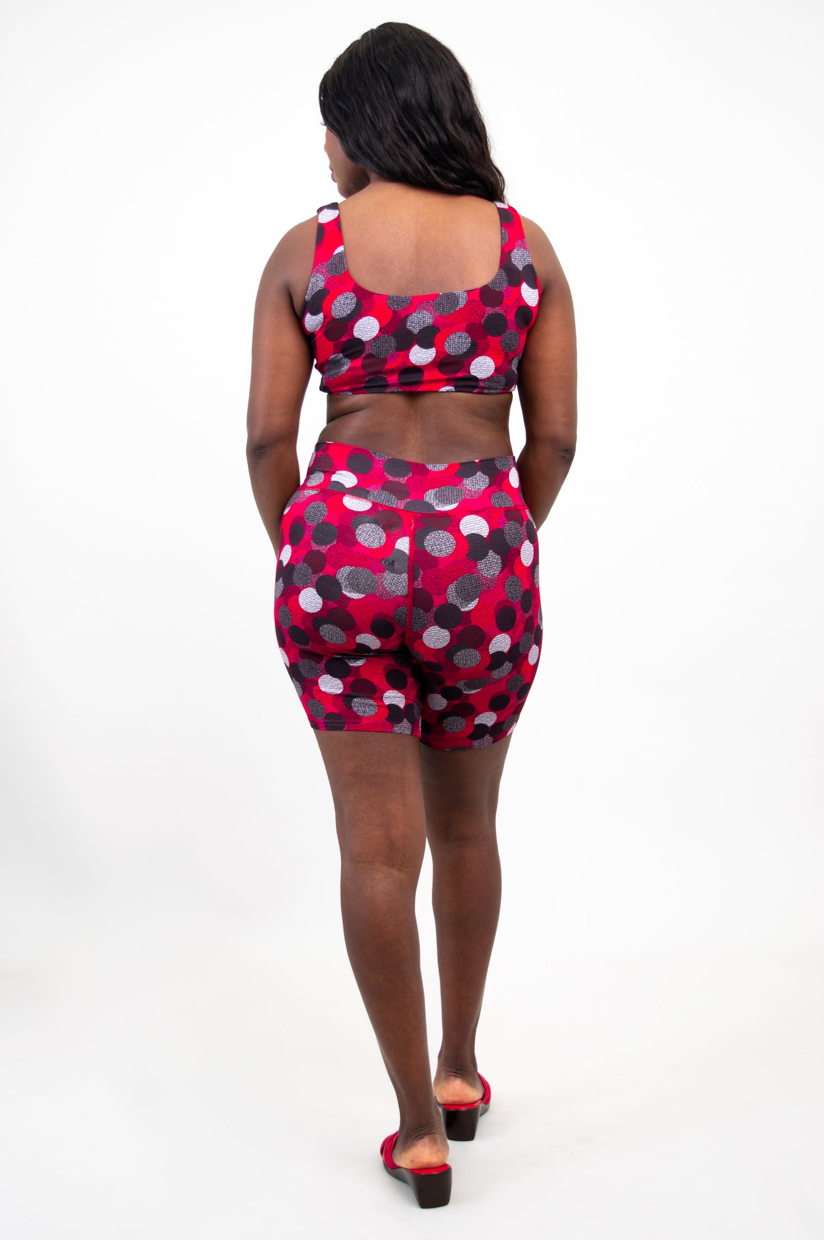 Stylish Clipper Top with Polka Dance Print - Breathable Bamboo Fabric for Women's Casual Wear | Perfect for Summer Outfits, Beach Trips, and Dance Performances