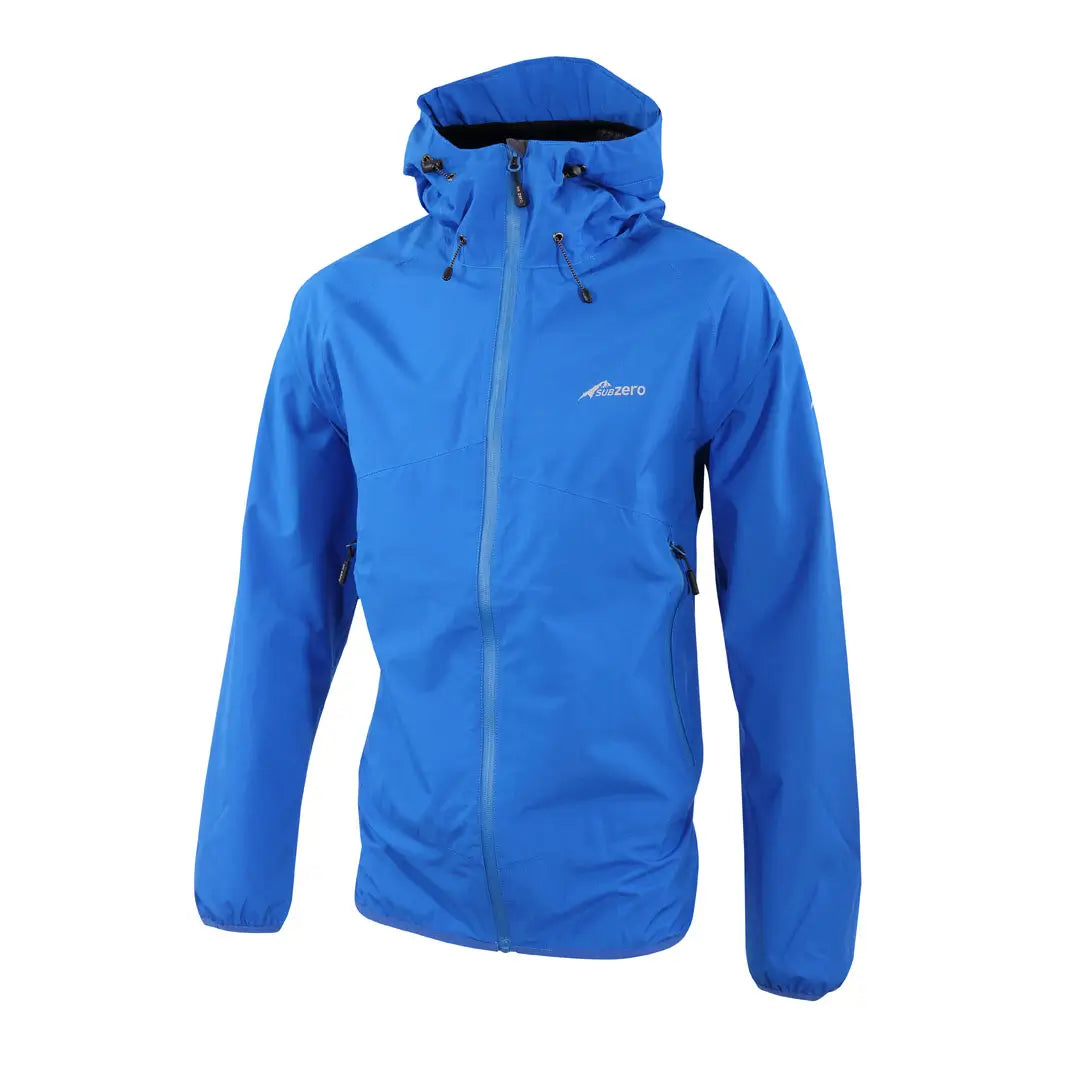 Men's Lightweight Waterproof Jacket - Blue Outdoor Raincoat for Hiking, Camping & Travel | Windproof & Breathable