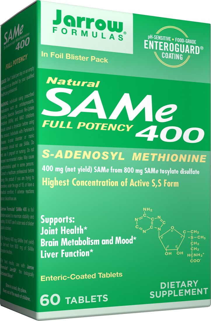Best SAM-e 400mg Supplement - 60 Tablets for Mood Support & Joint Health | Natural Stress Relief & Liver Detox | Daily Wellness & Emotional Balance
