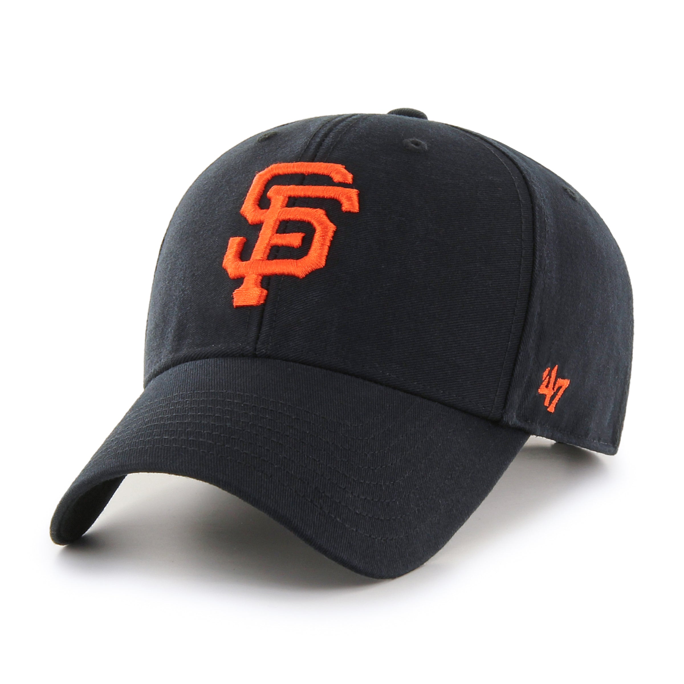 47 Brand San Francisco Giants Legend MVP Adjustable Baseball Cap - Black | Unisex Snapback Hat for Sports Fans, Casual Wear & Outdoor Activities