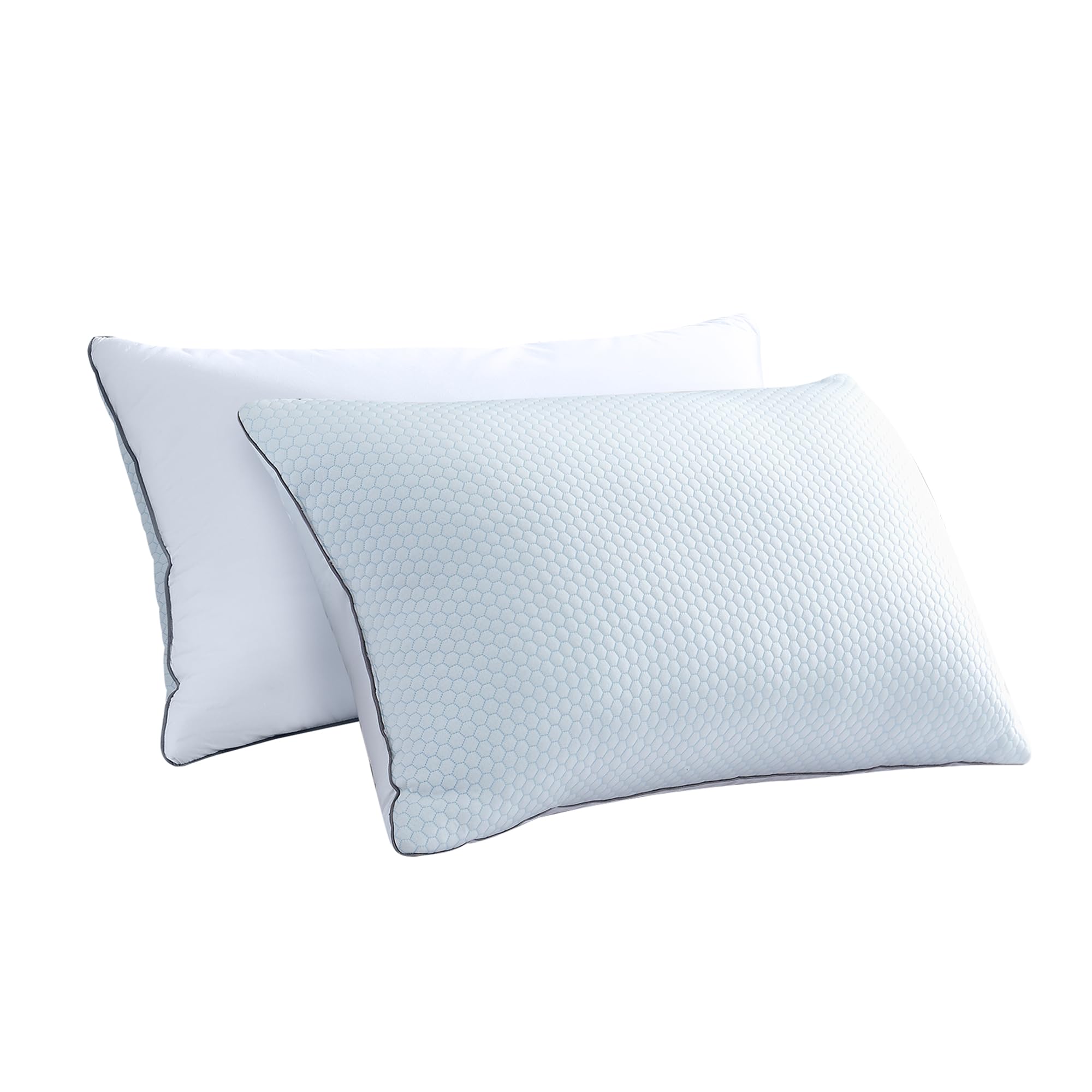 Serta 100% White Goose Feather Pillow - Queen Size 2 Pack, 28x20 Inches, All-Season Luxury Bed Pillows for Side & Back Sleepers | Soft & Supportive for Ultimate Comfort in Bedroom, Guest Room, or Hotel