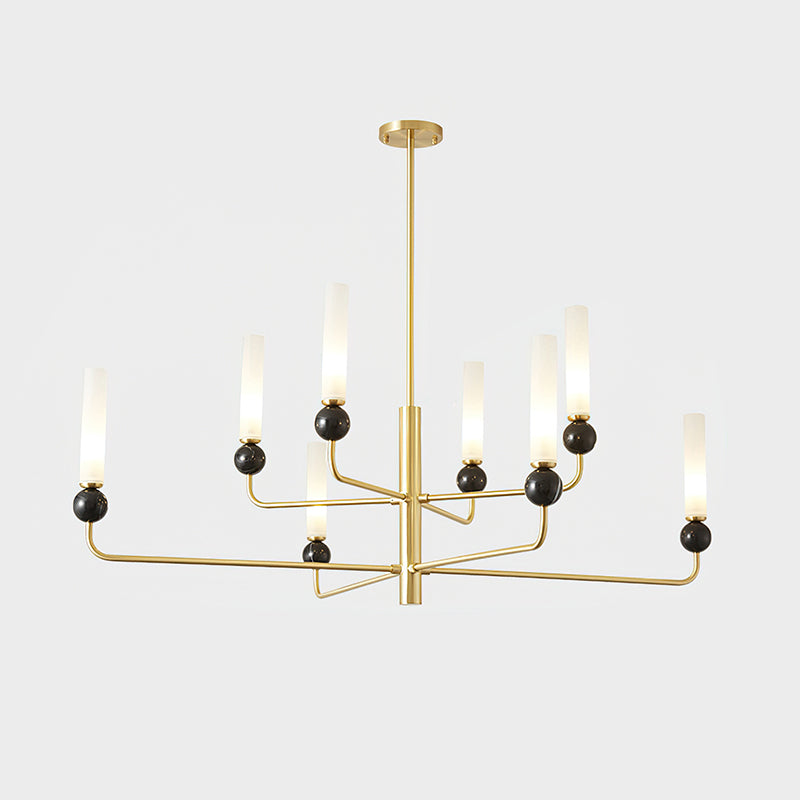 Delie Crystal Chandelier - Elegant Modern Ceiling Light Fixture for Dining Room, Bedroom & Living Room | Perfect for Home Decor, Wedding & Luxury Interior Lighting