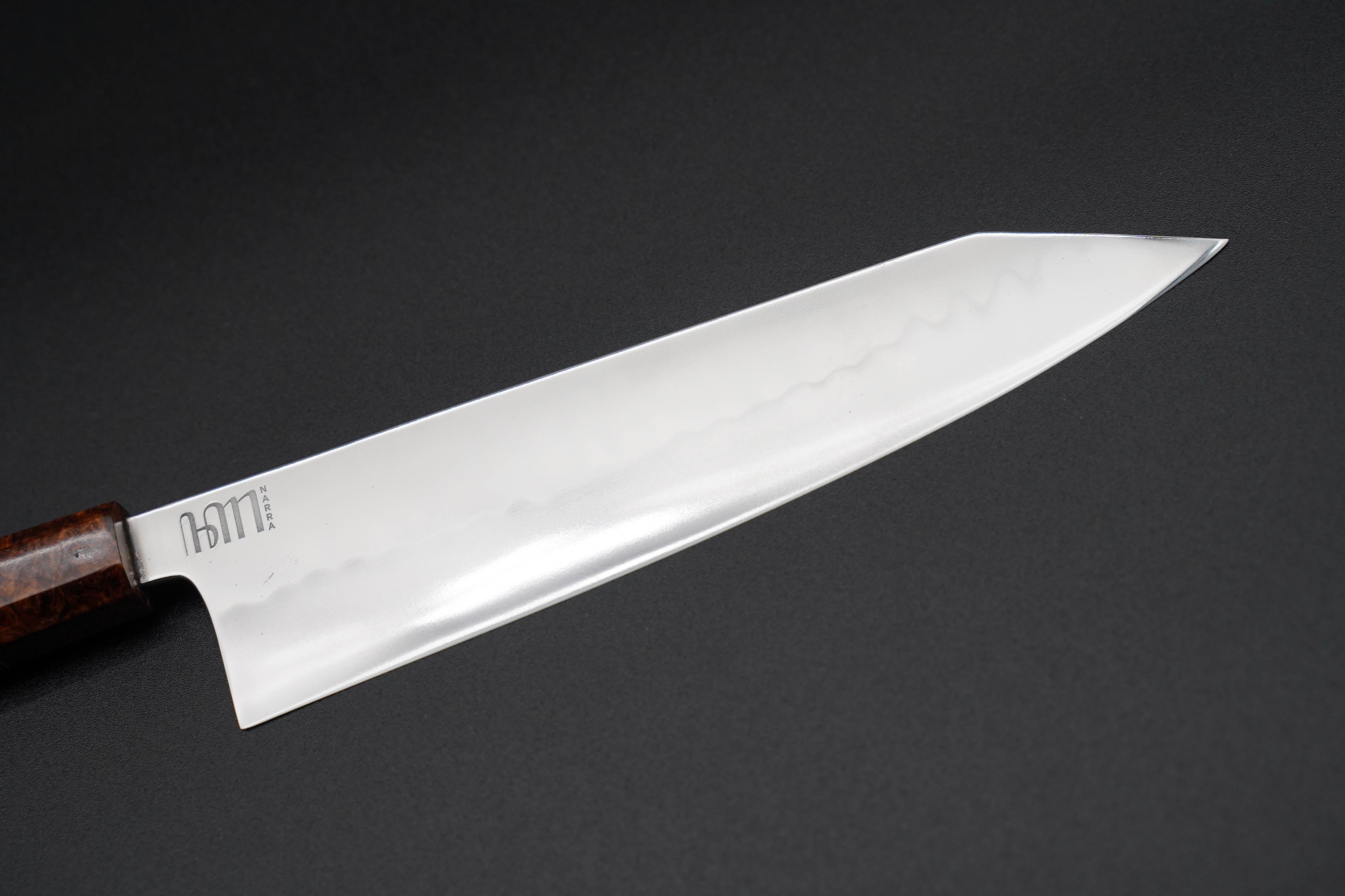 Premium Narra Chef Knife 220mm K-Tip Gyuto Japanese Kitchen Knife - High Carbon Steel Blade for Professional Chefs & Home Cooking, Perfect for Slicing, Dicing & Meat Preparation
