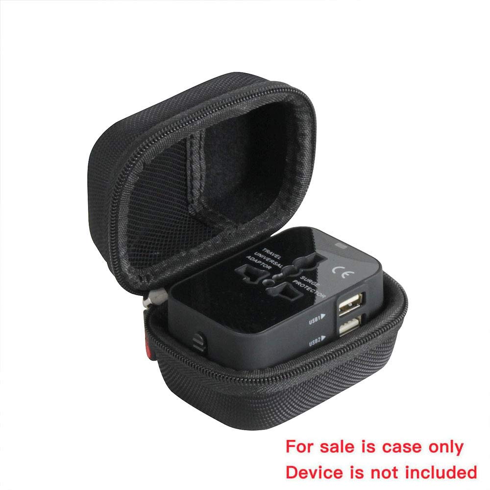 Hermitshell Hard Travel Case for MINGTONG Universal Travel Adapter - Worldwide All-in-One AC Power Plug Converter & Wall Charger - Perfect for International Travel, Business Trips, and Vacation Charging Needs