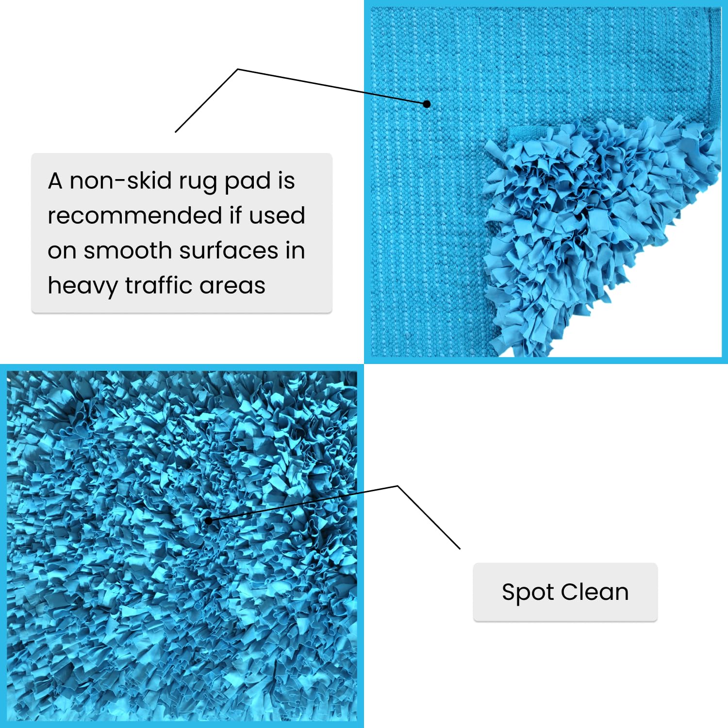 Premium Soft Shaggy Living Room Rug - Machine Washable Non-Slip Indoor Carpet | Foldable & Easy Clean 3'5