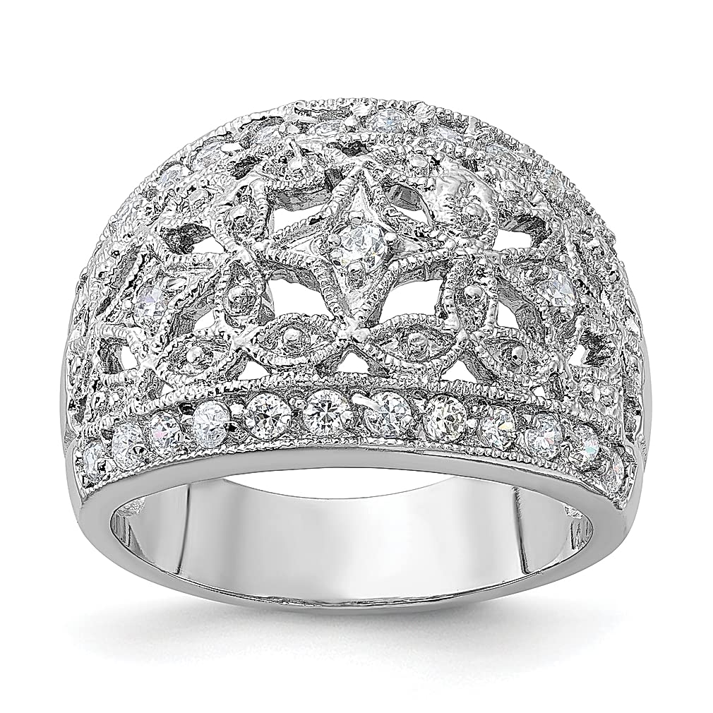 925 Sterling Silver Cubic Zirconia CZ Ring for Women - Elegant Fine Jewelry Gift for Her - Perfect for Anniversaries, Birthdays & Special Occasions